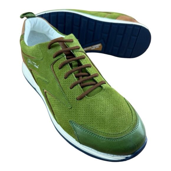 Galizio Torresi Men’s Designer Leather Casual Sneakers size 8.5-9|42 EU - Picture 2 of 9